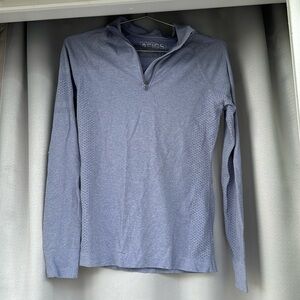 Figs Salta 1/4 zip Top - light purple